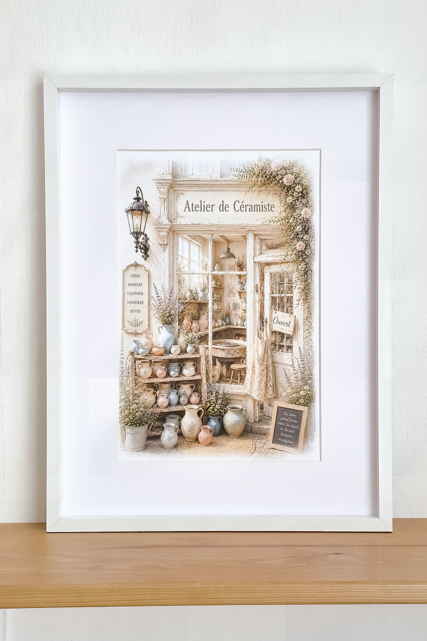 Affiche Atelier de céramiste - Affiche A4