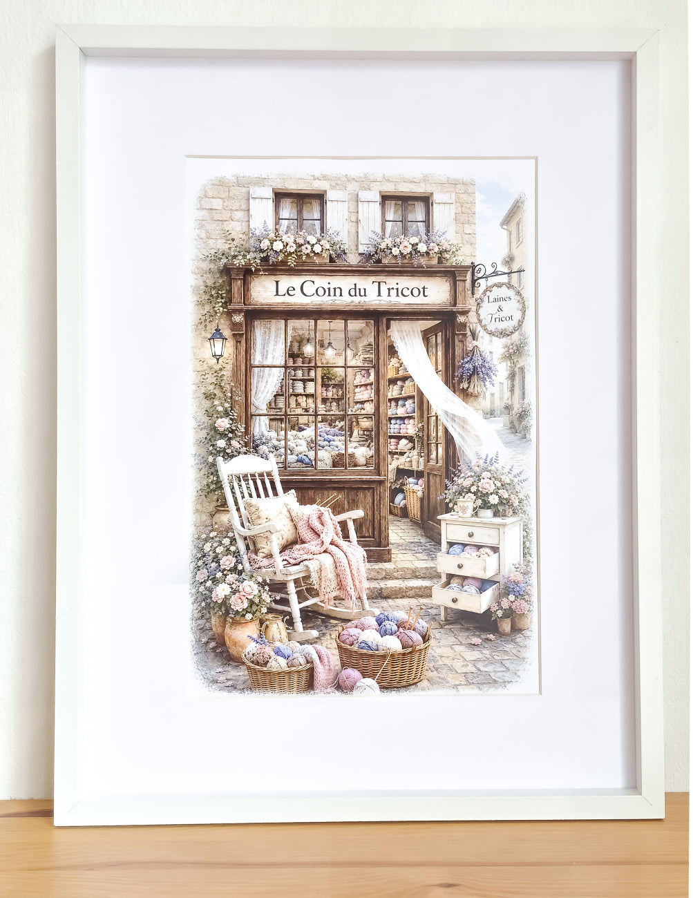 Affiche Le coin du Tricot - Format A4