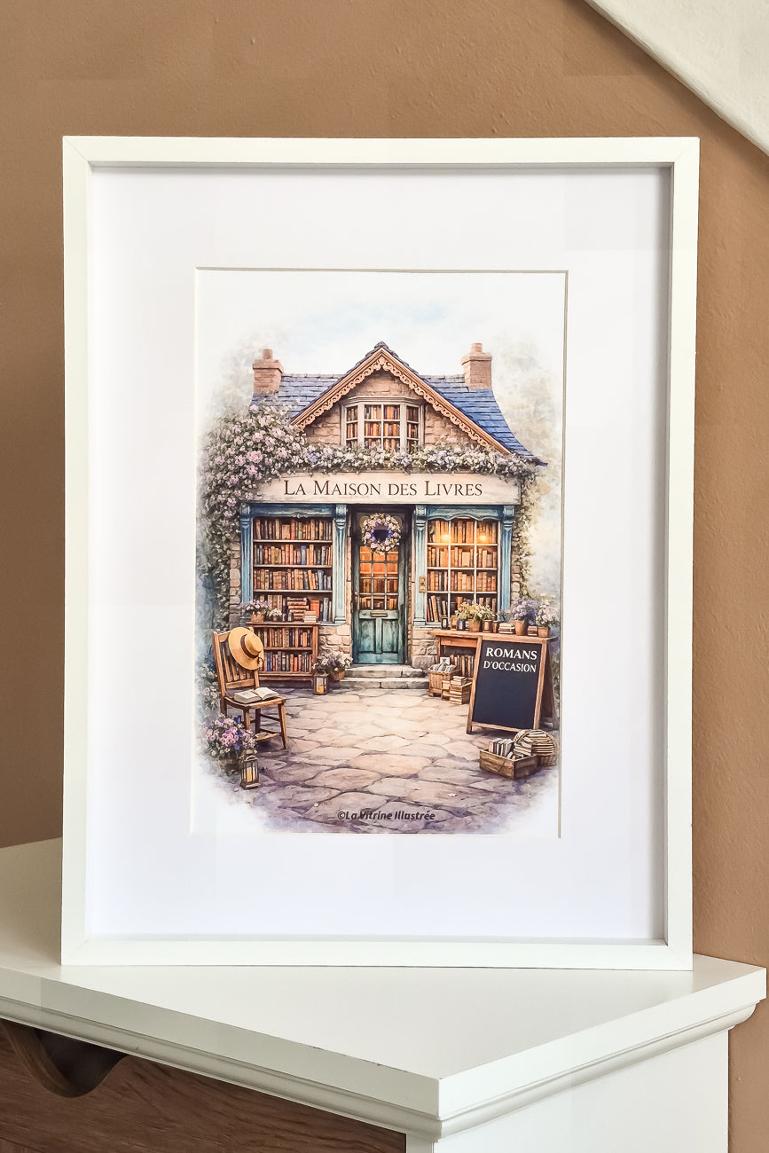 Affiche La Maison des Livres - Format A4