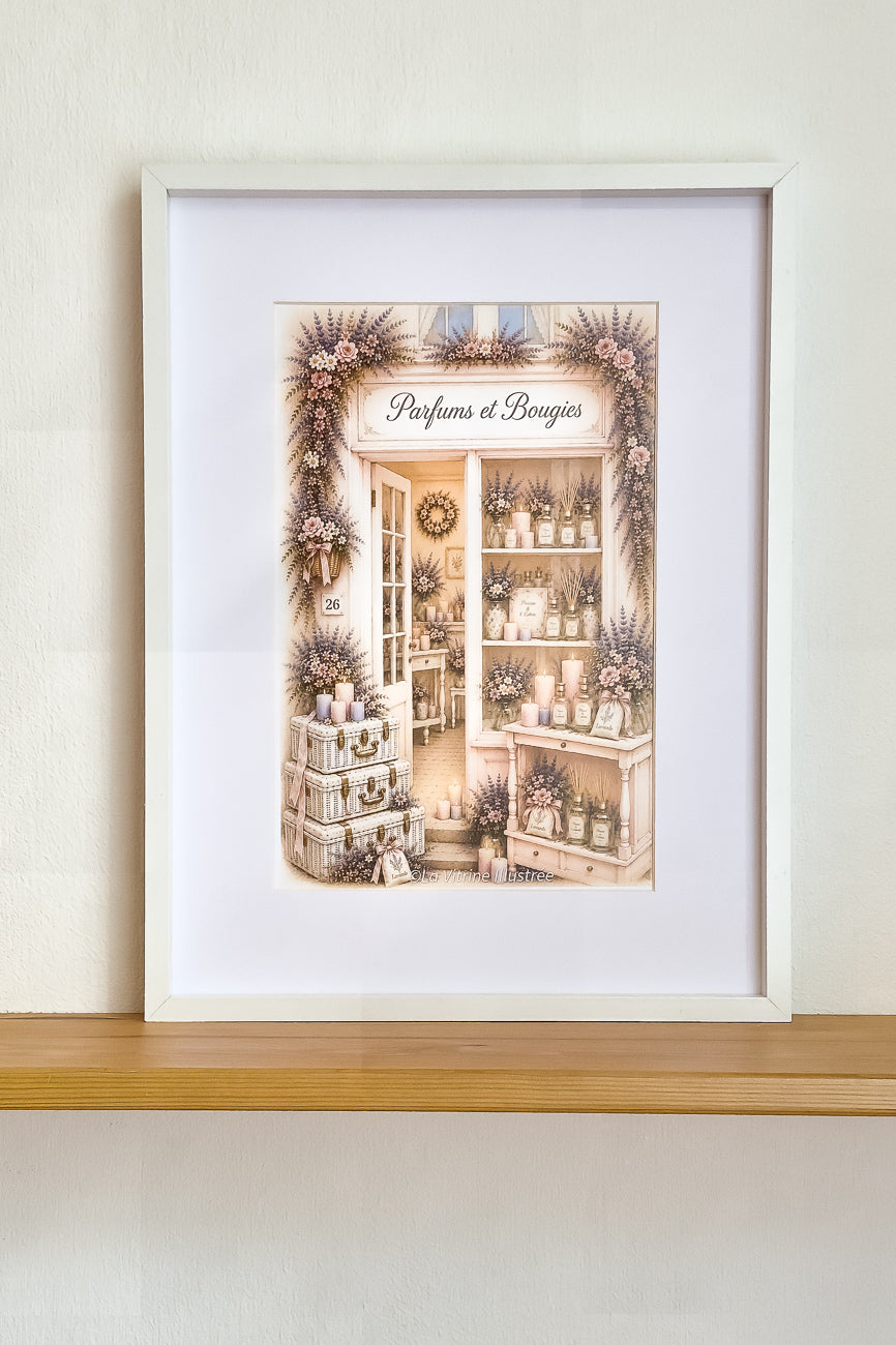 Affiche Parfums et bougies - Format A4