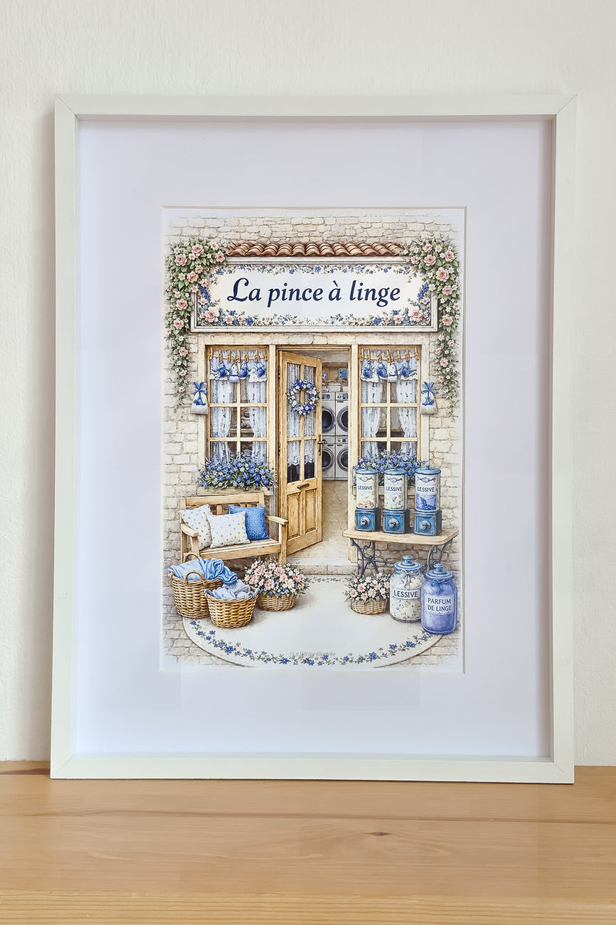 Affiche La pince à linge - Format A4