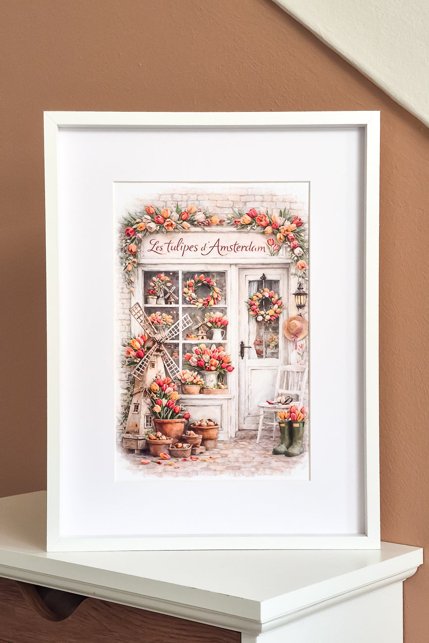 Affiche Les Tulipes d'Amsterdam - Format A4