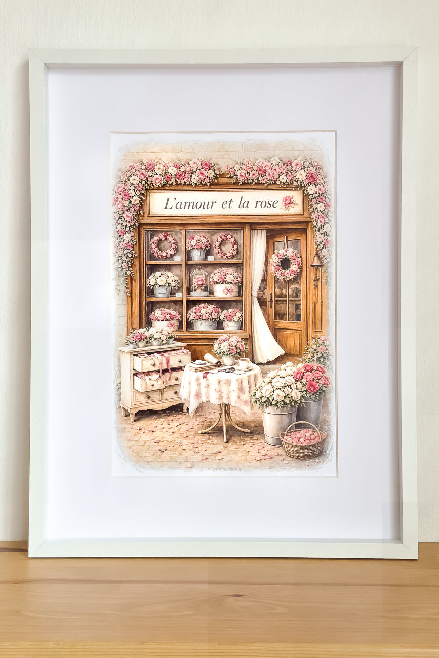 Affiche L'amour et la rose - Format A4
