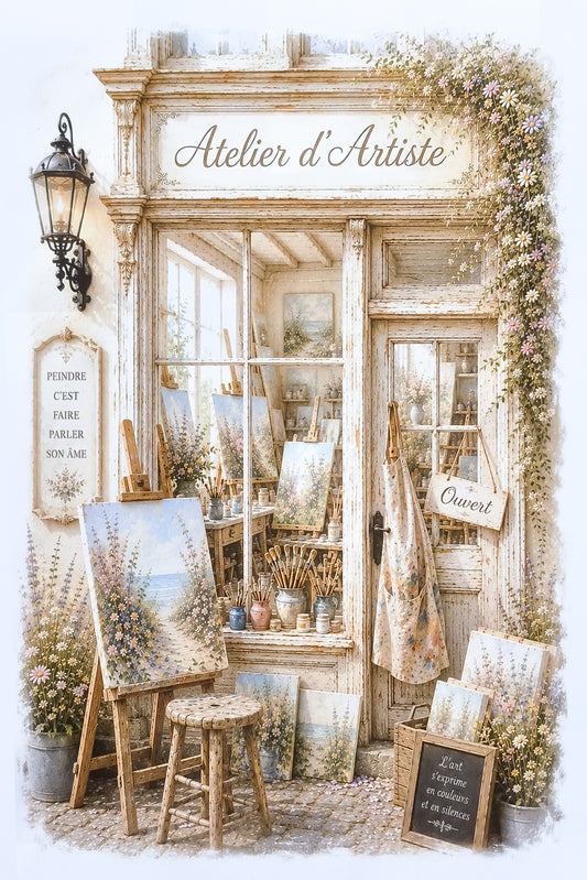 Affiche Atelier d'Artiste - Format A4