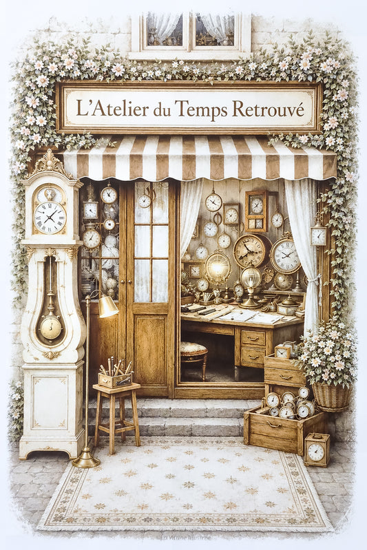 Affiche L'Atelier du Temps Retrouvé - Format A4