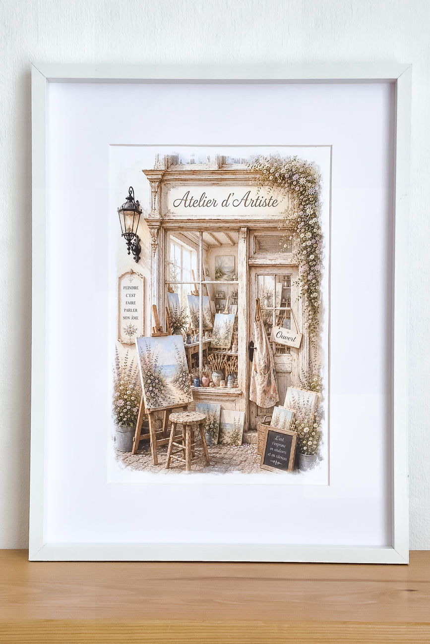 Affiche Atelier d'Artiste - Format A4