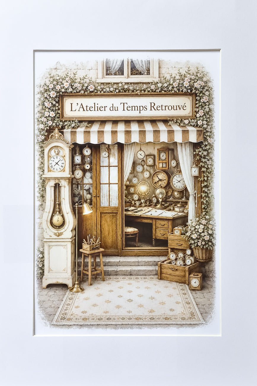Affiche L'Atelier du Temps Retrouvé - Format A4