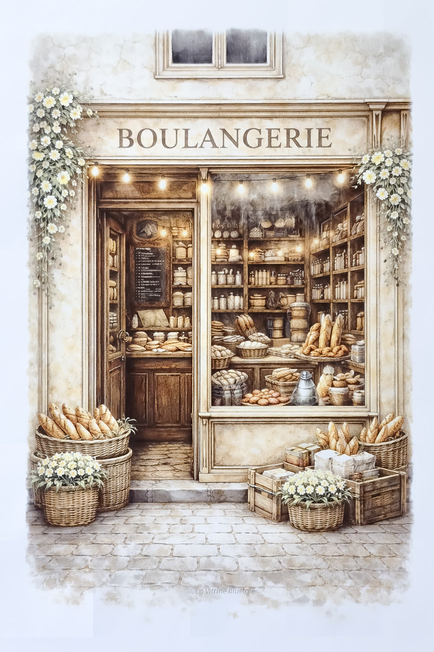 Affiche Boulangerie de ville - Format A4