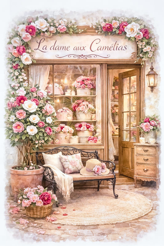 Affiche La dame aux camélias - Format A4