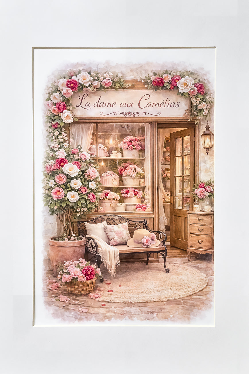 Affiche La dame aux camélias - Format A4