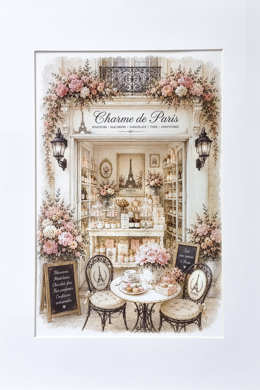 Affiche Charme de Paris - Format A4