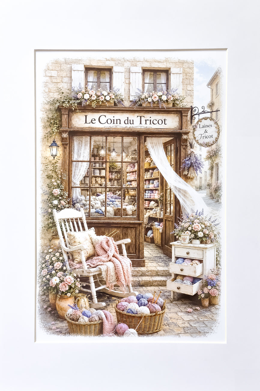 Affiche Le coin du Tricot - Format A4