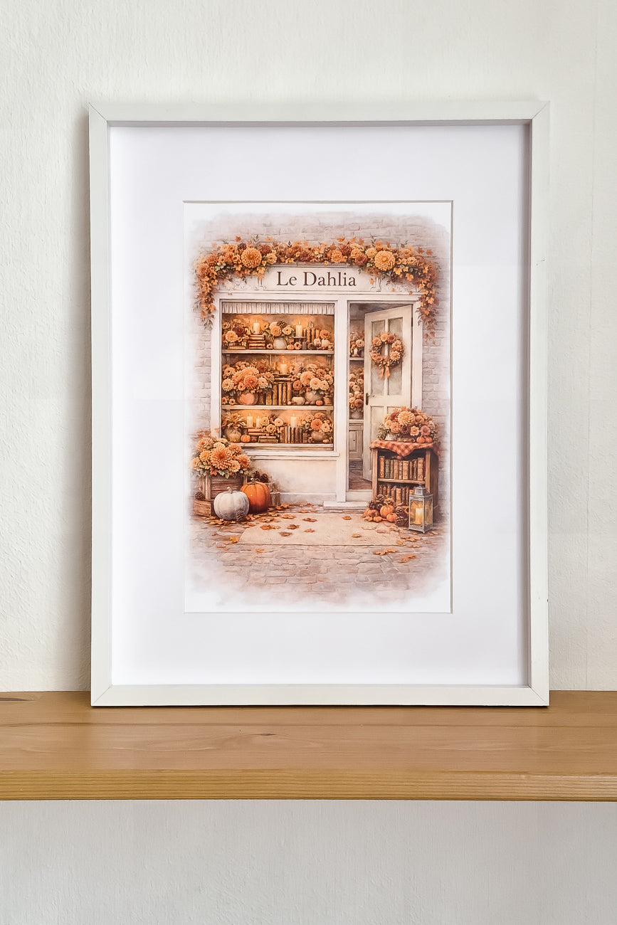 Affiche Le Dahlia - Format A4