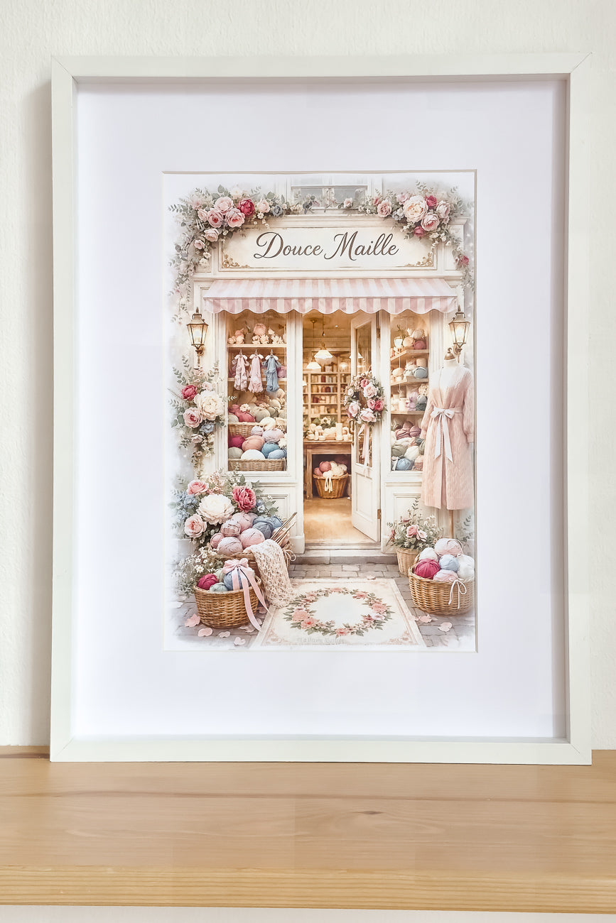Affiche Douce Maille - Format A4
