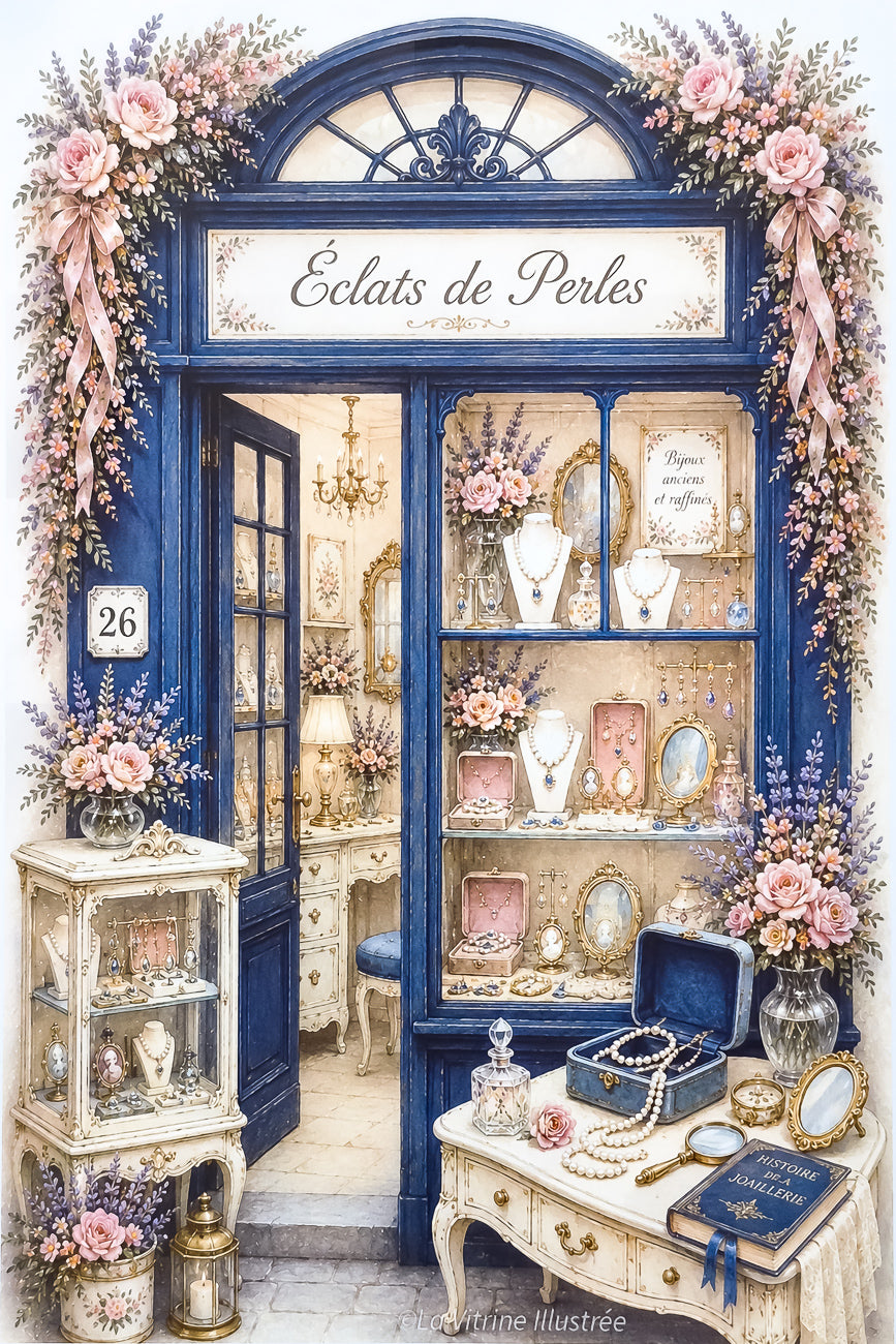 Affiche Eclats de perles - Format A4