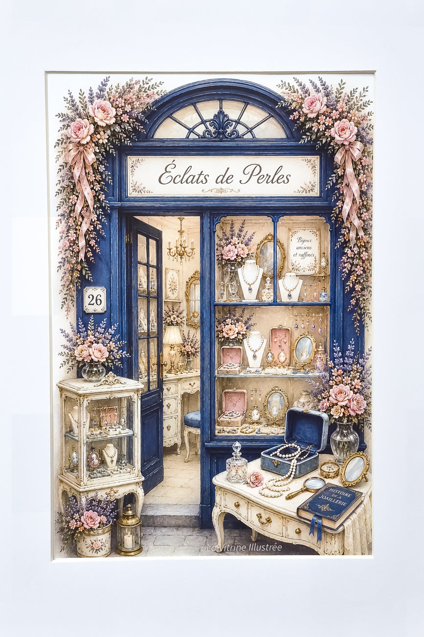 Affiche Eclats de perles - Format A4