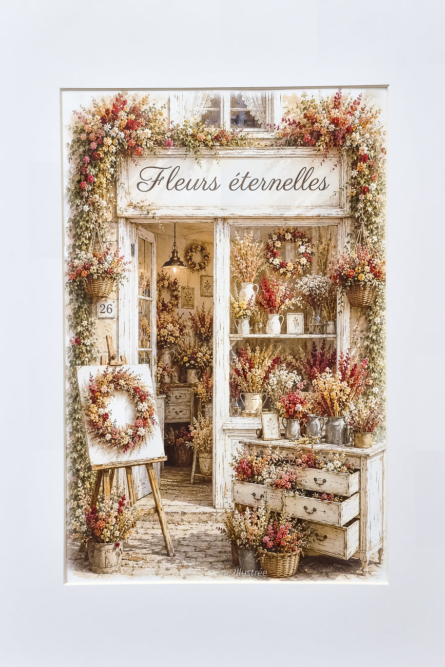 Affiche Fleurs éternelles - Format A4