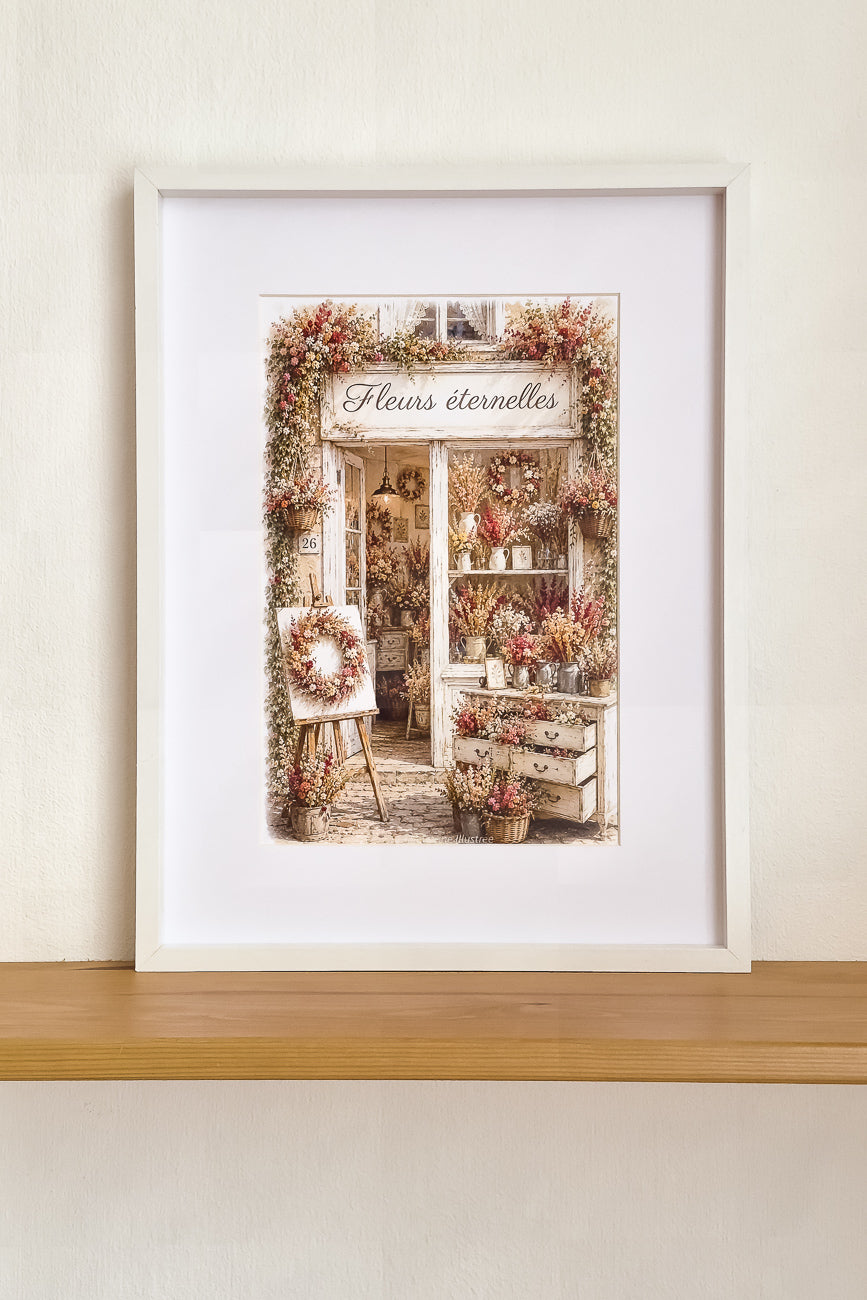 Affiche Fleurs éternelles - Format A4