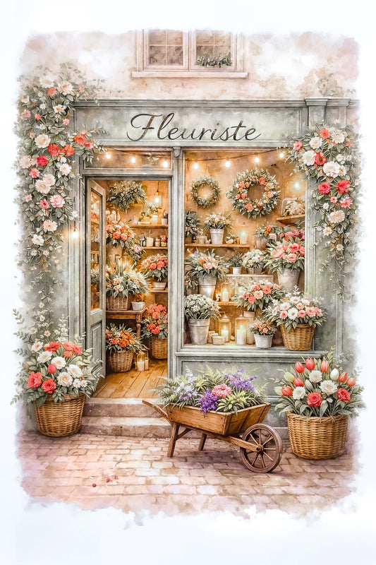 Affiche Fleuriste - Format A4