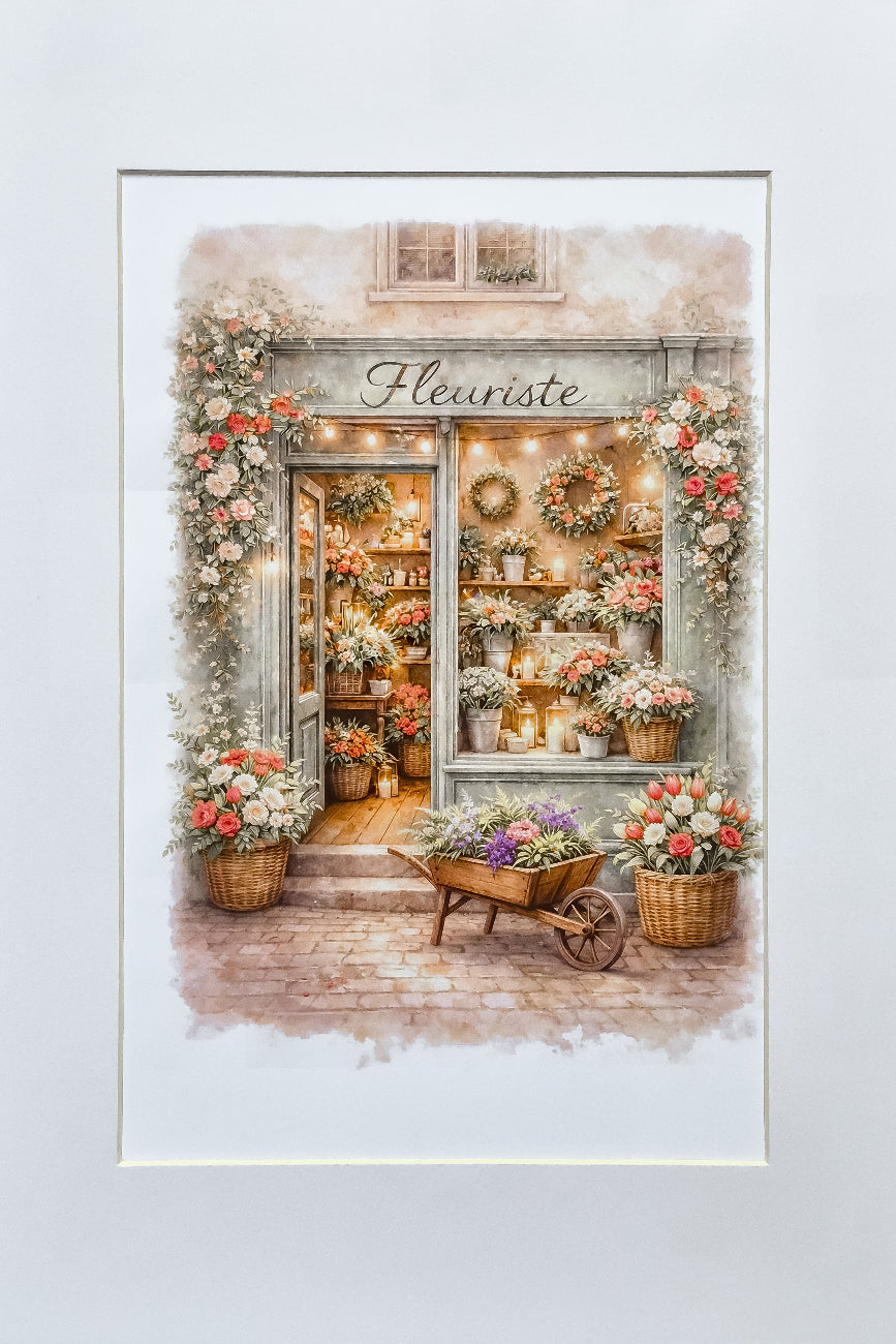 Affiche Fleuriste - Format A4