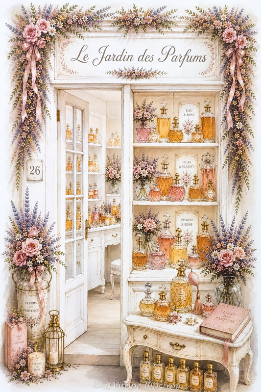 Affiche Le Jardin des Parfums - Format A4