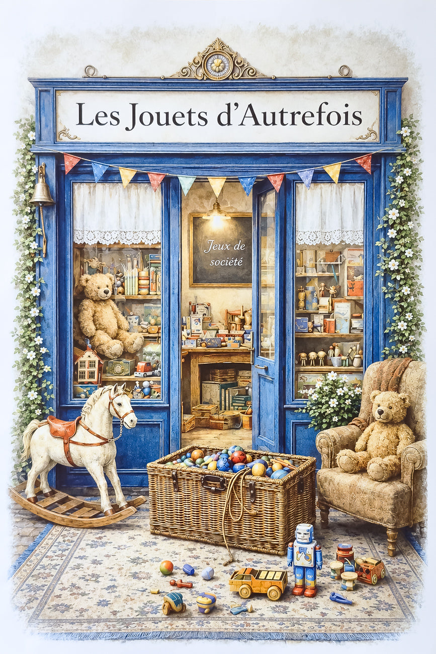 Affiche Les Jouets d'autrefois - Format A4