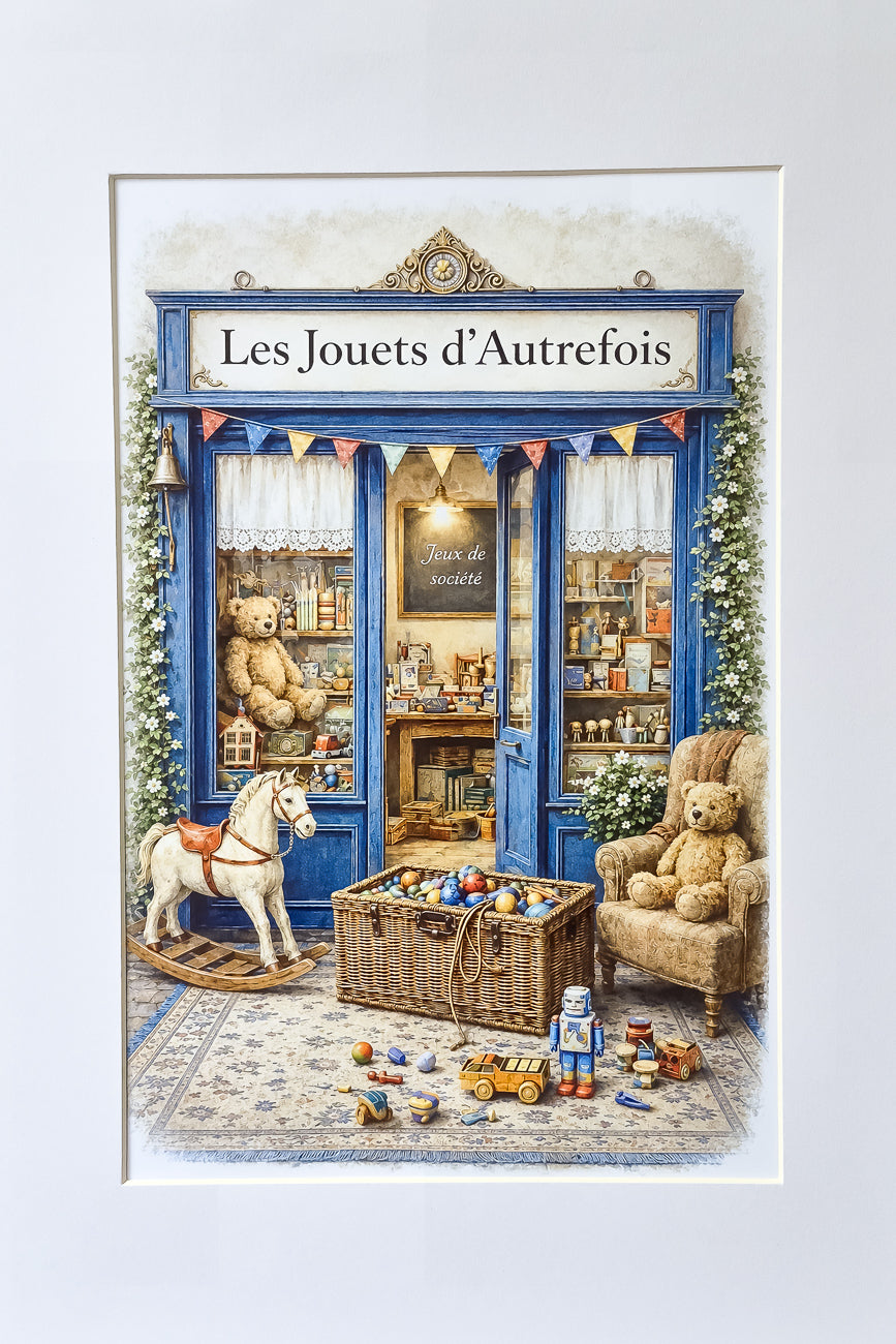 Affiche Les Jouets d'autrefois - Format A4