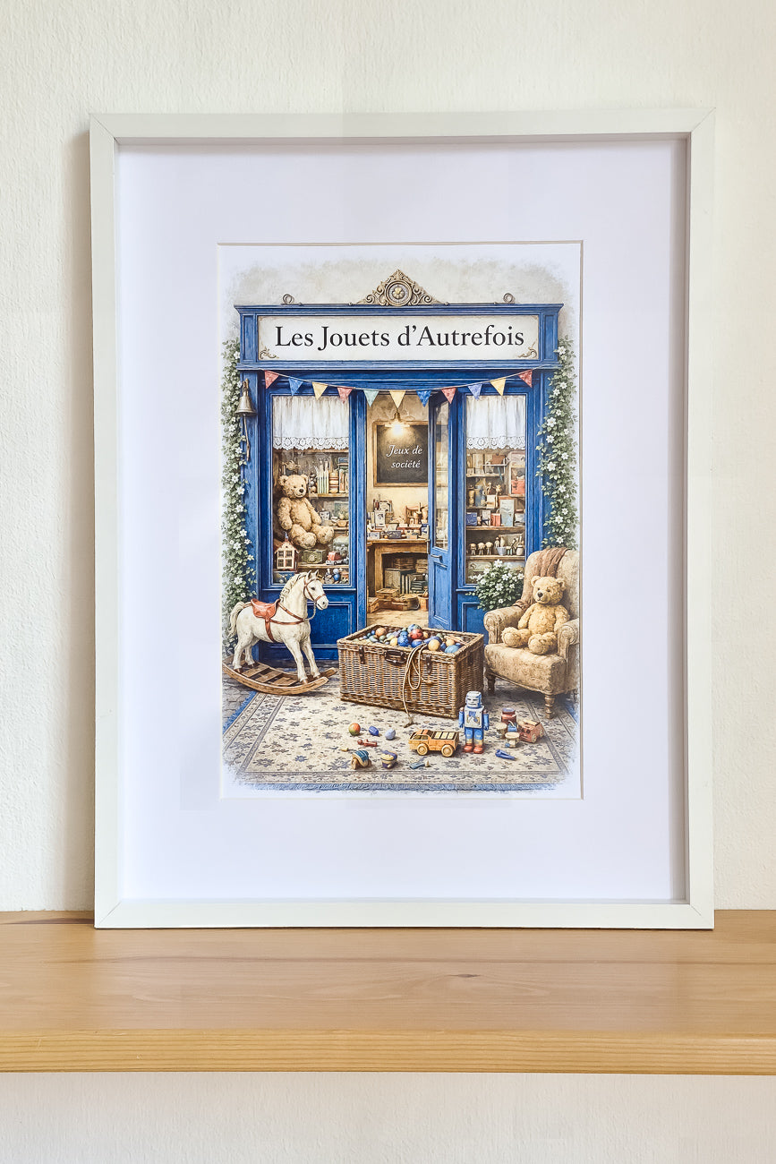 Affiche Les Jouets d'autrefois - Format A4
