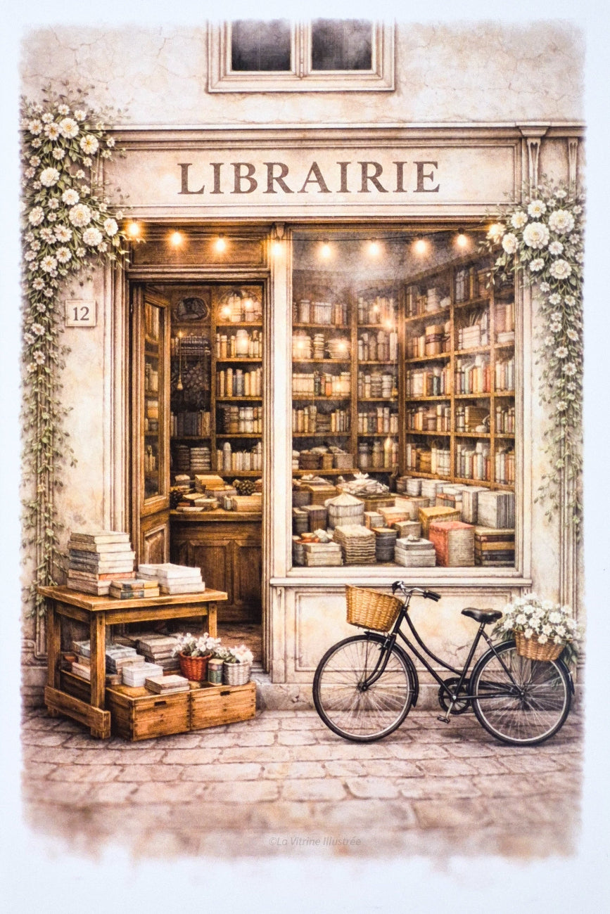 Affiche Librairie de ville  — Format A4