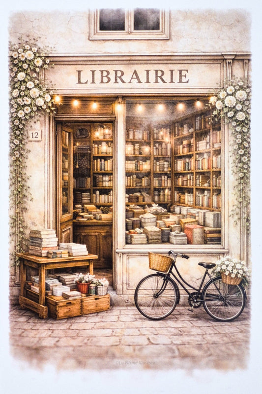 Affiche Librairie de ville  — Format A4