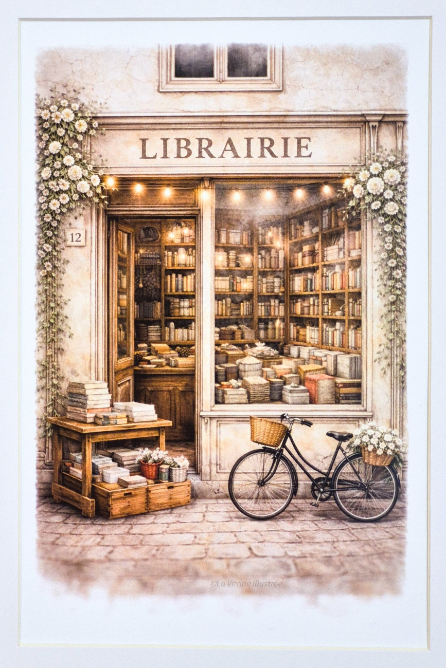 Affiche Librairie de ville  — Format A4