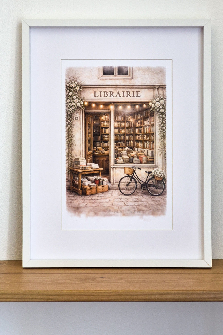 Affiche Librairie de ville  — Format A4