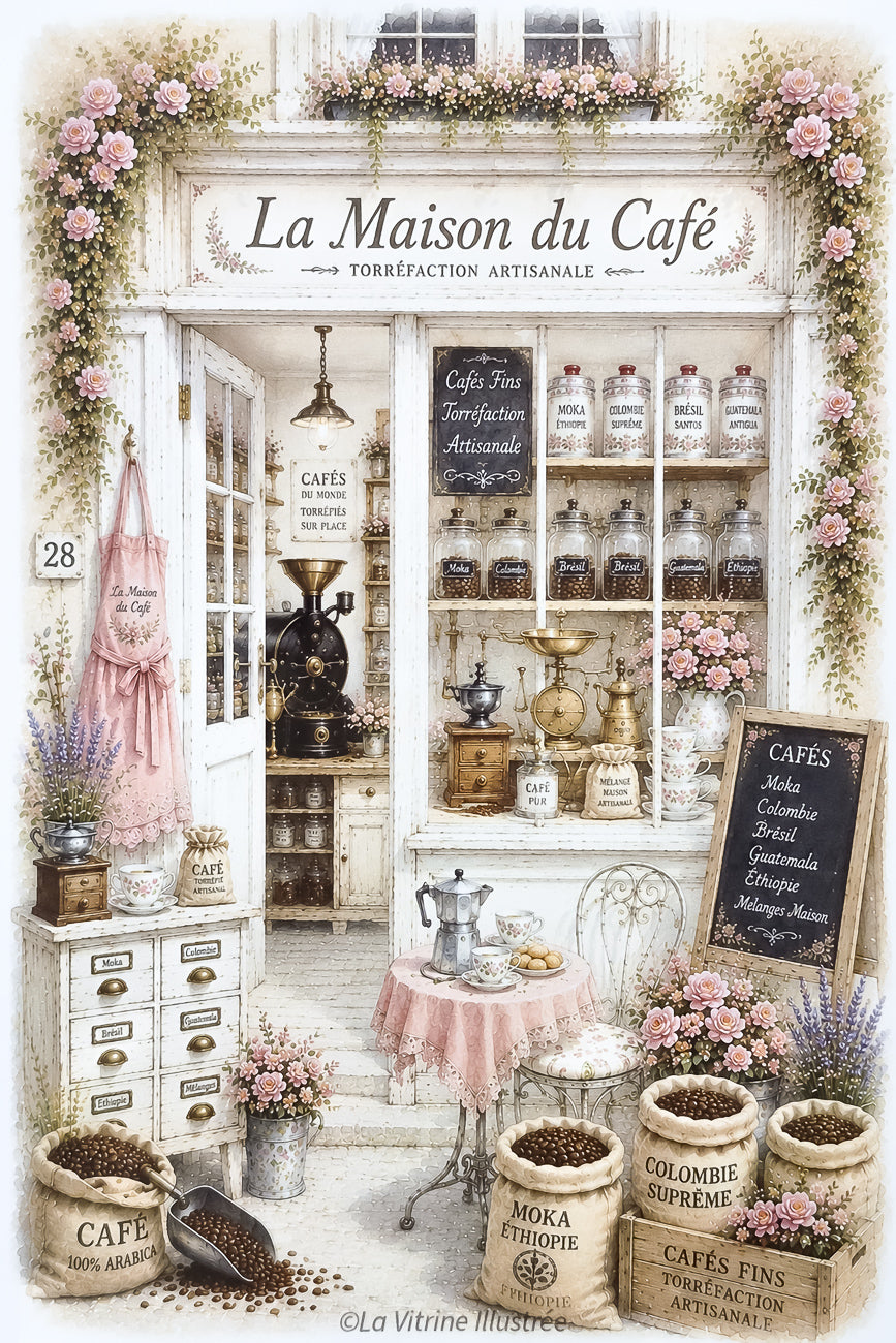 Affiche La Maison du Café - Format A4