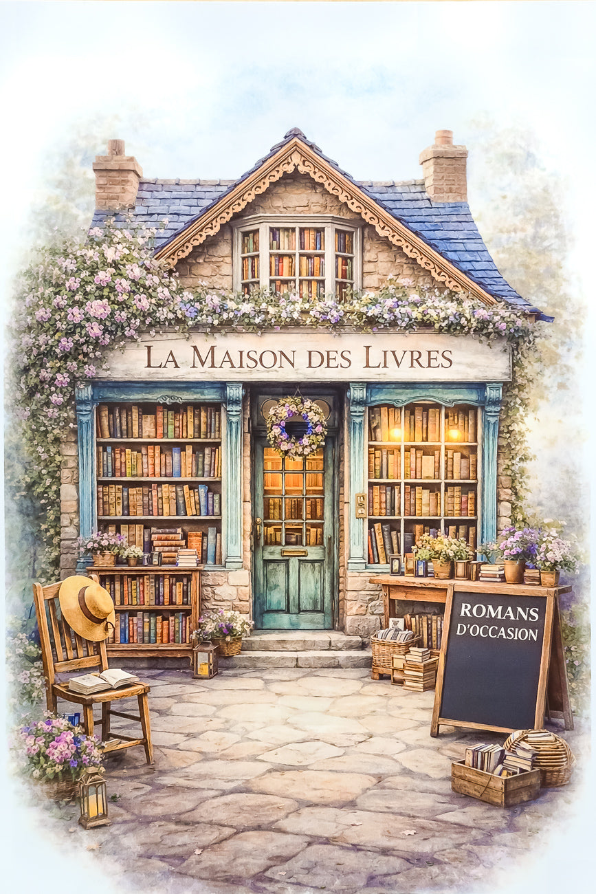 Affiche La Maison des Livres - Format A4