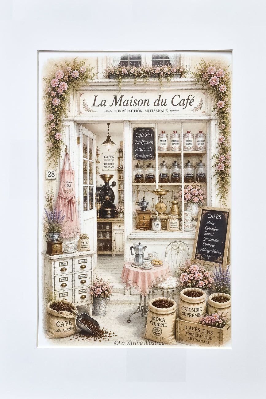 Affiche La Maison du Café - Format A4