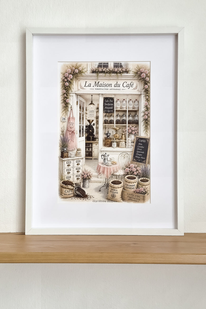 Affiche La Maison du Café - Format A4