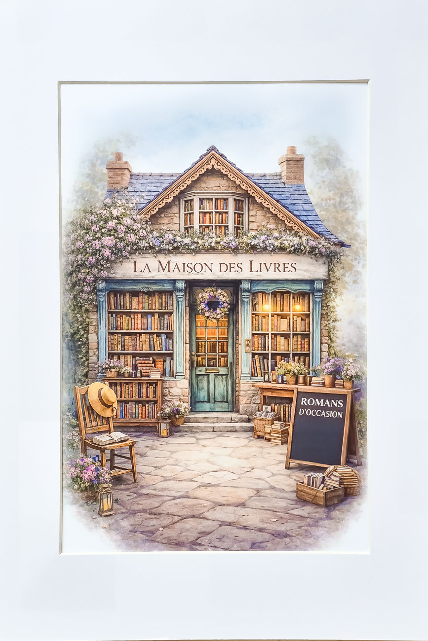 Affiche La Maison des Livres - Format A4