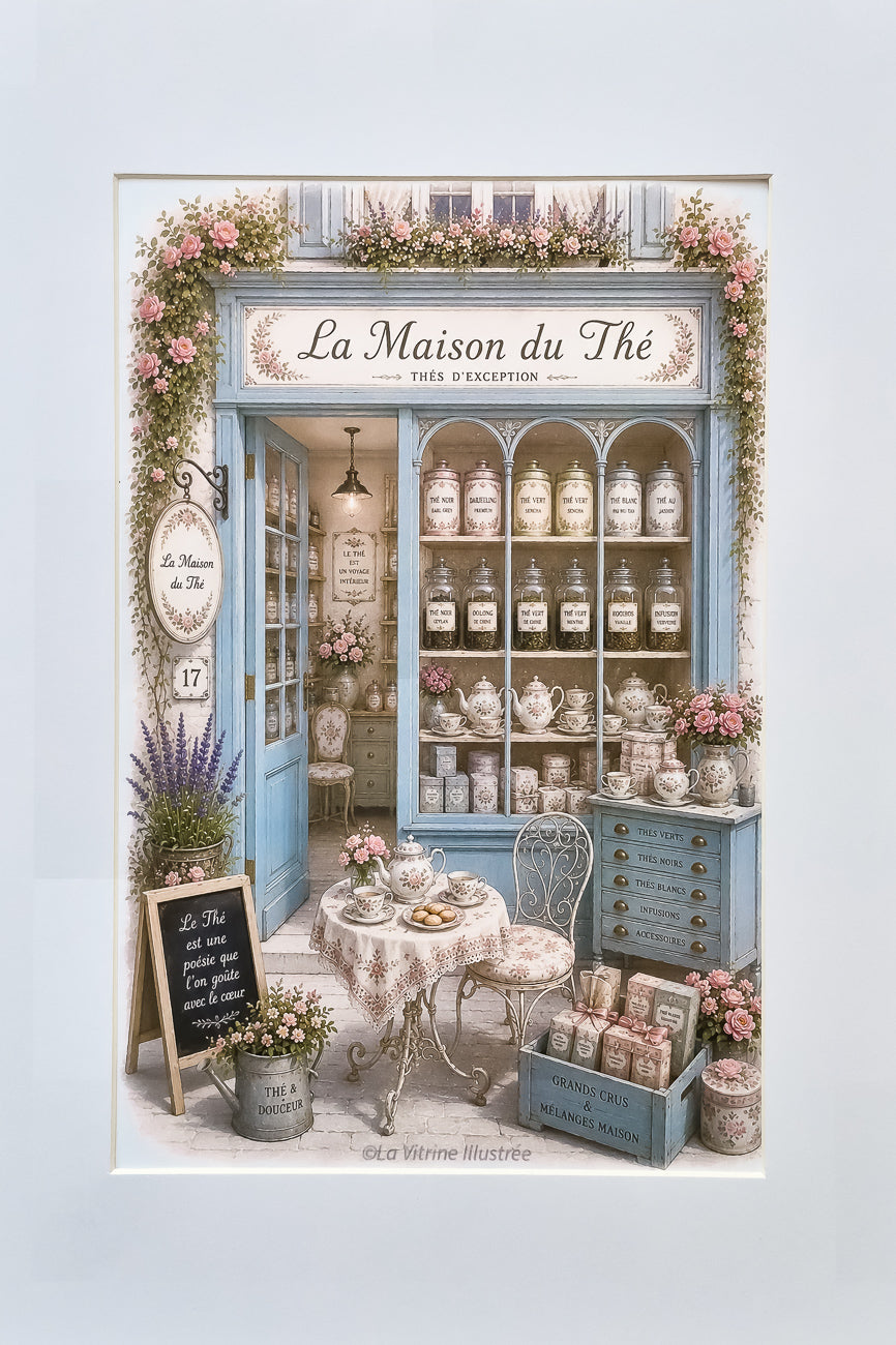 Affiche La Maison du Thé - Format A4