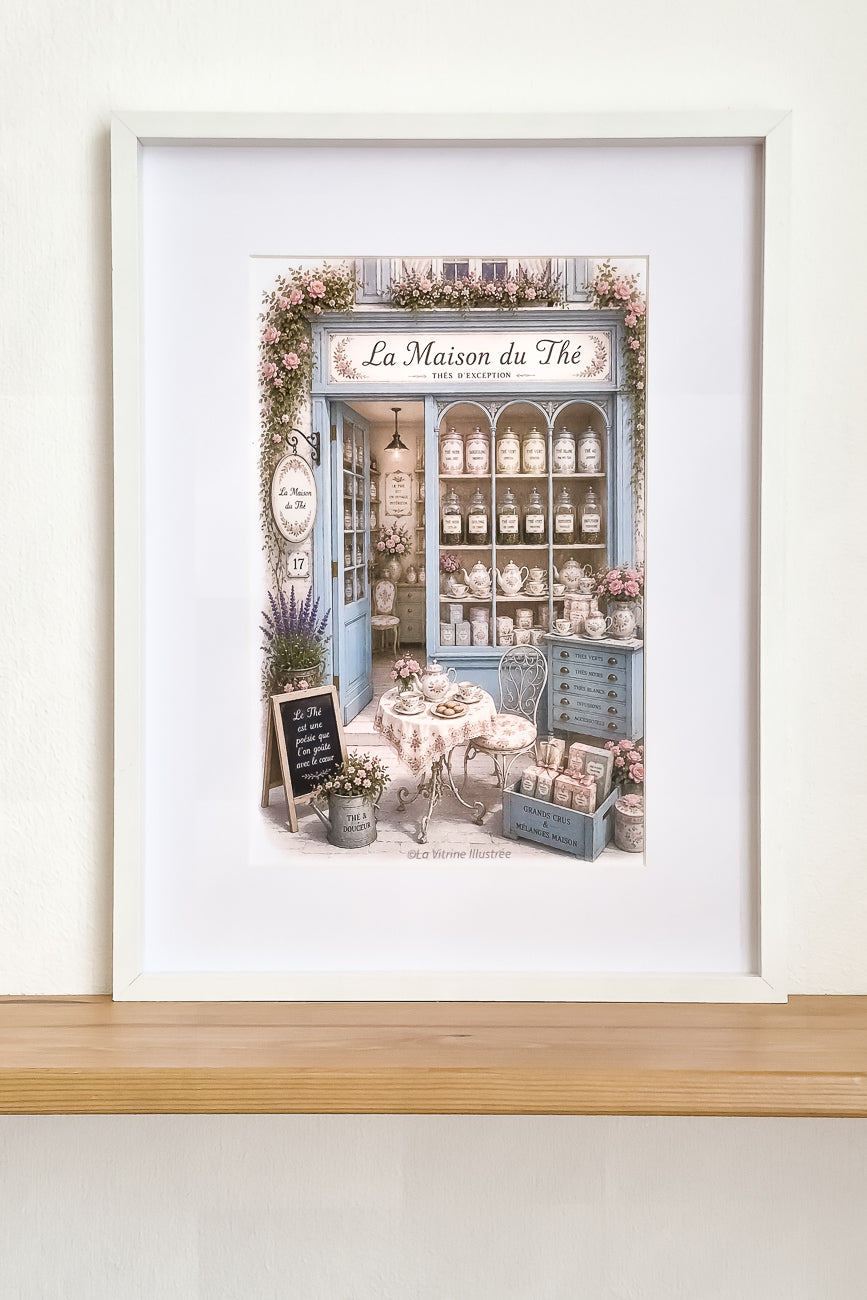 Affiche La Maison du Thé - Format A4