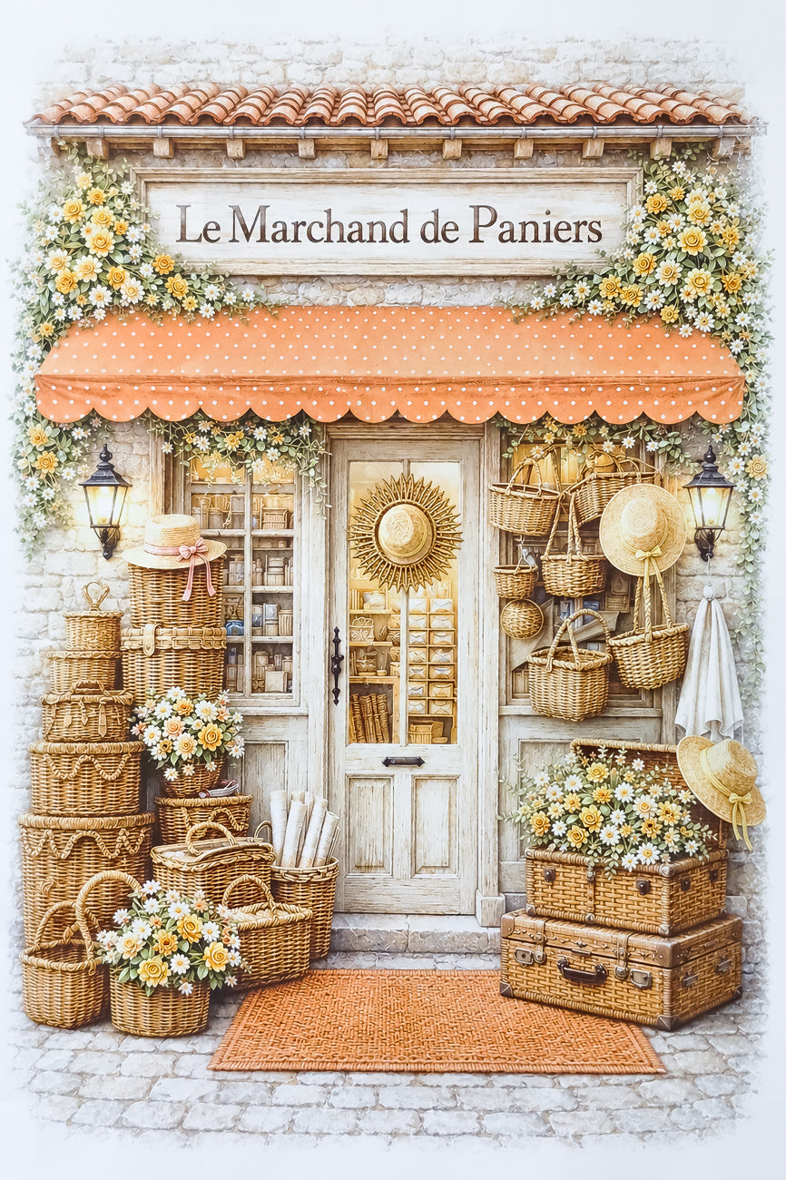 Affiche Le Marchand de paniers - Format A4