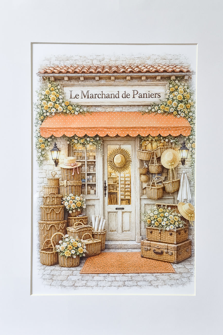 Affiche Le Marchand de paniers - Format A4