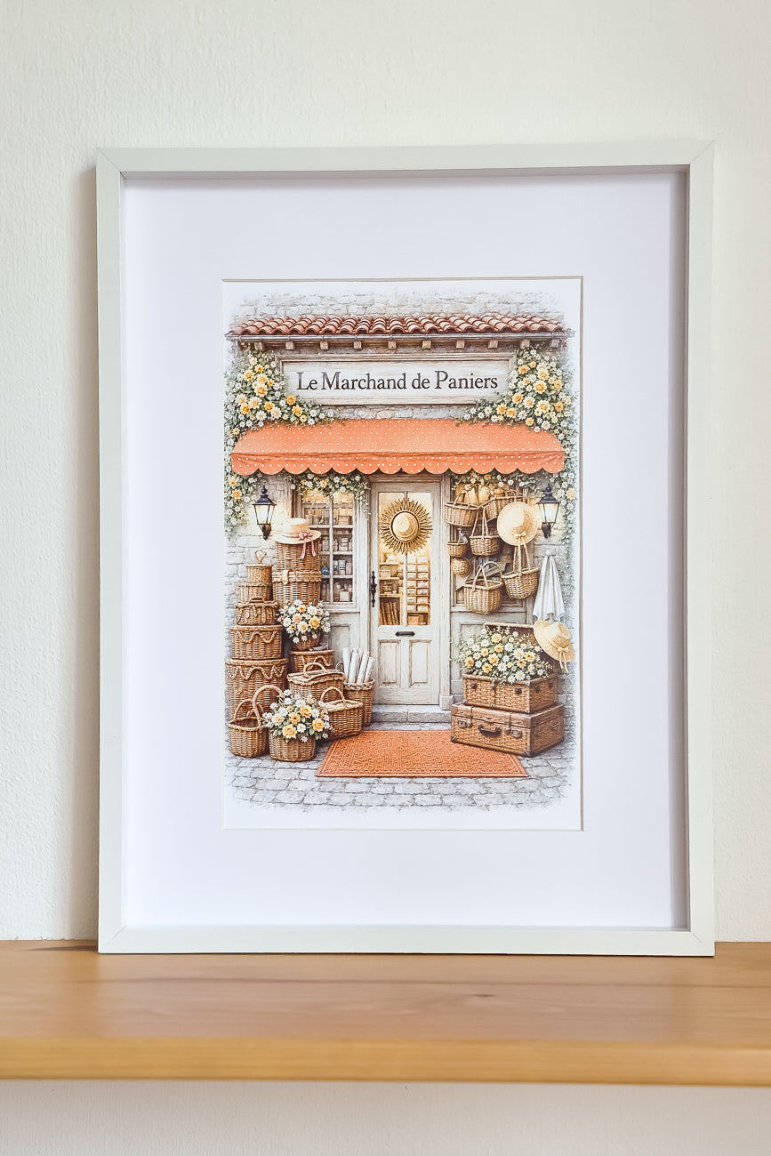 Affiche Le Marchand de paniers - Format A4