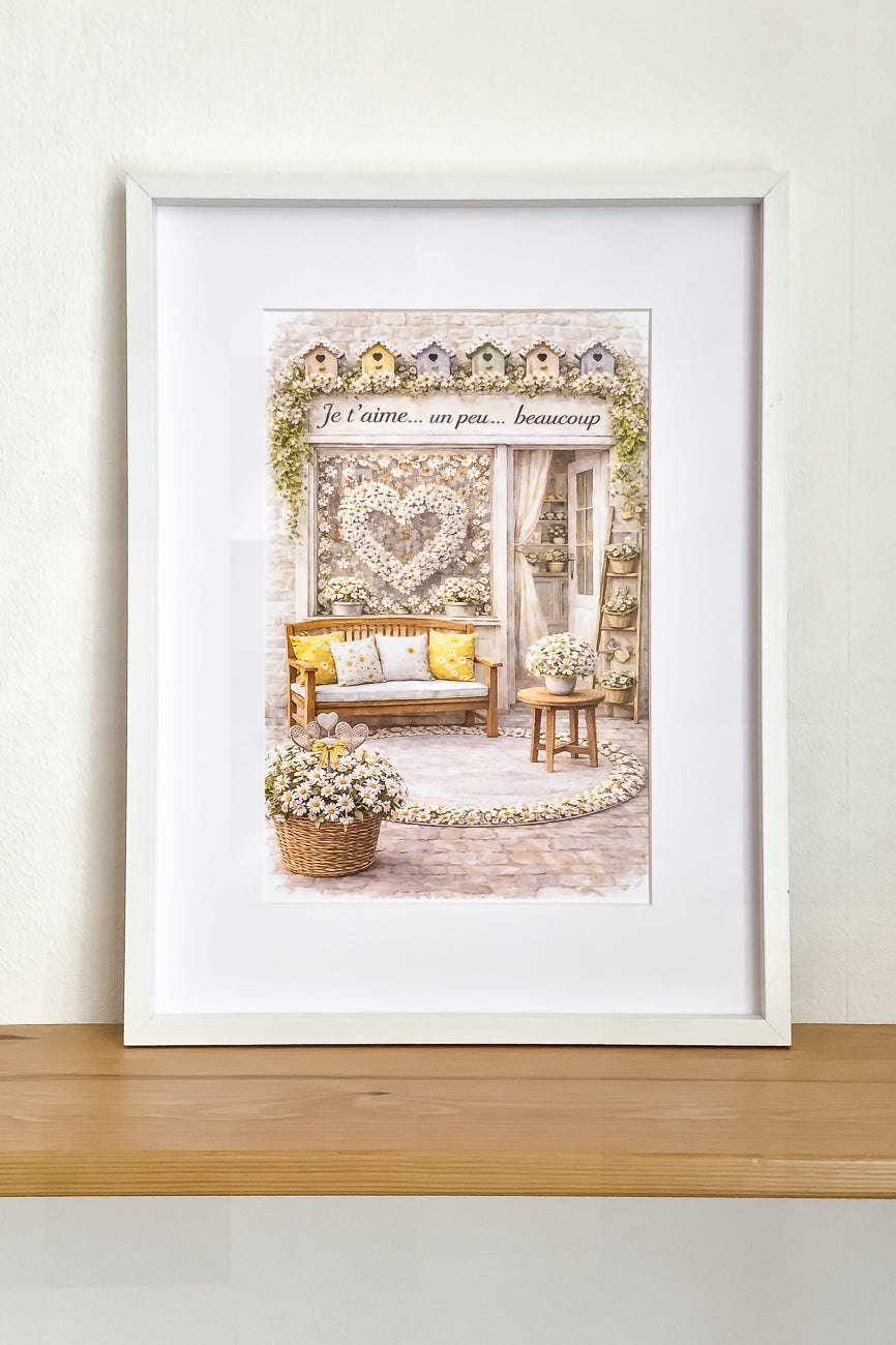 Affiche Je t'aime... un peu... beaucoup - Format A4