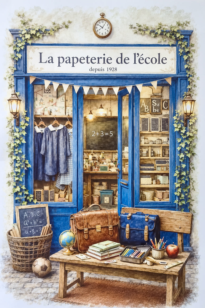 Affiche La Papeterie de l'école - Format A4
