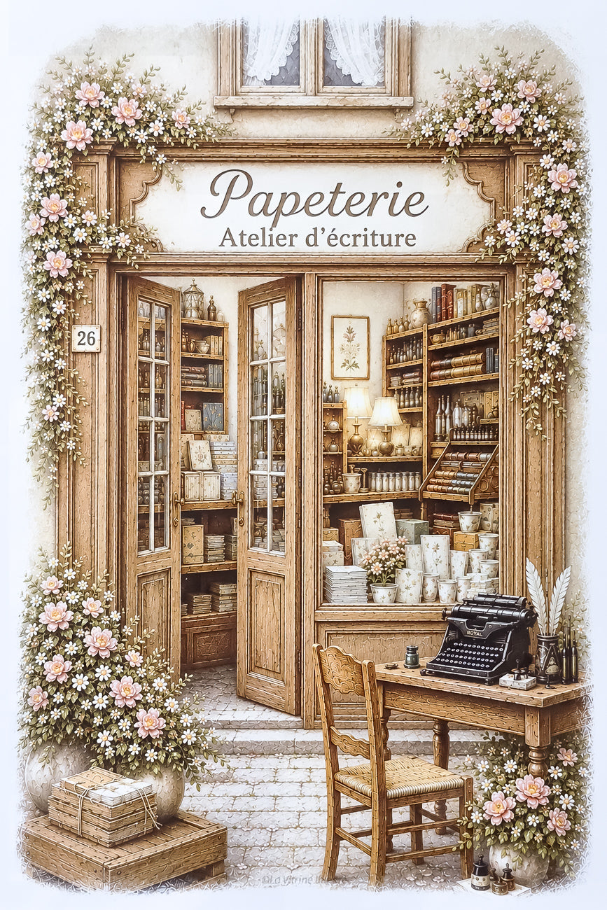 Affiche Papeterie - Atelier d'écriture - Format A4