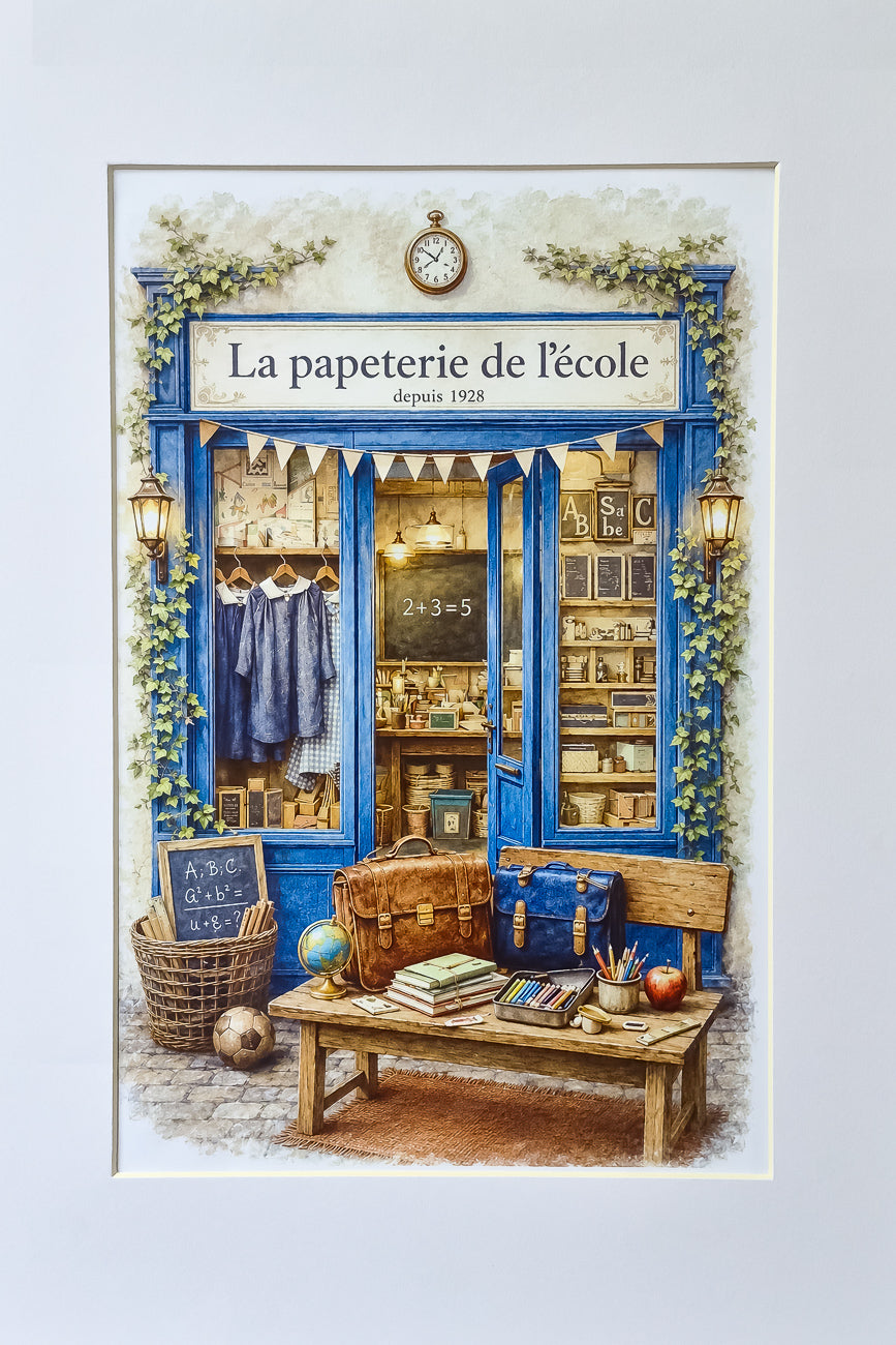 Affiche La Papeterie de l'école - Format A4