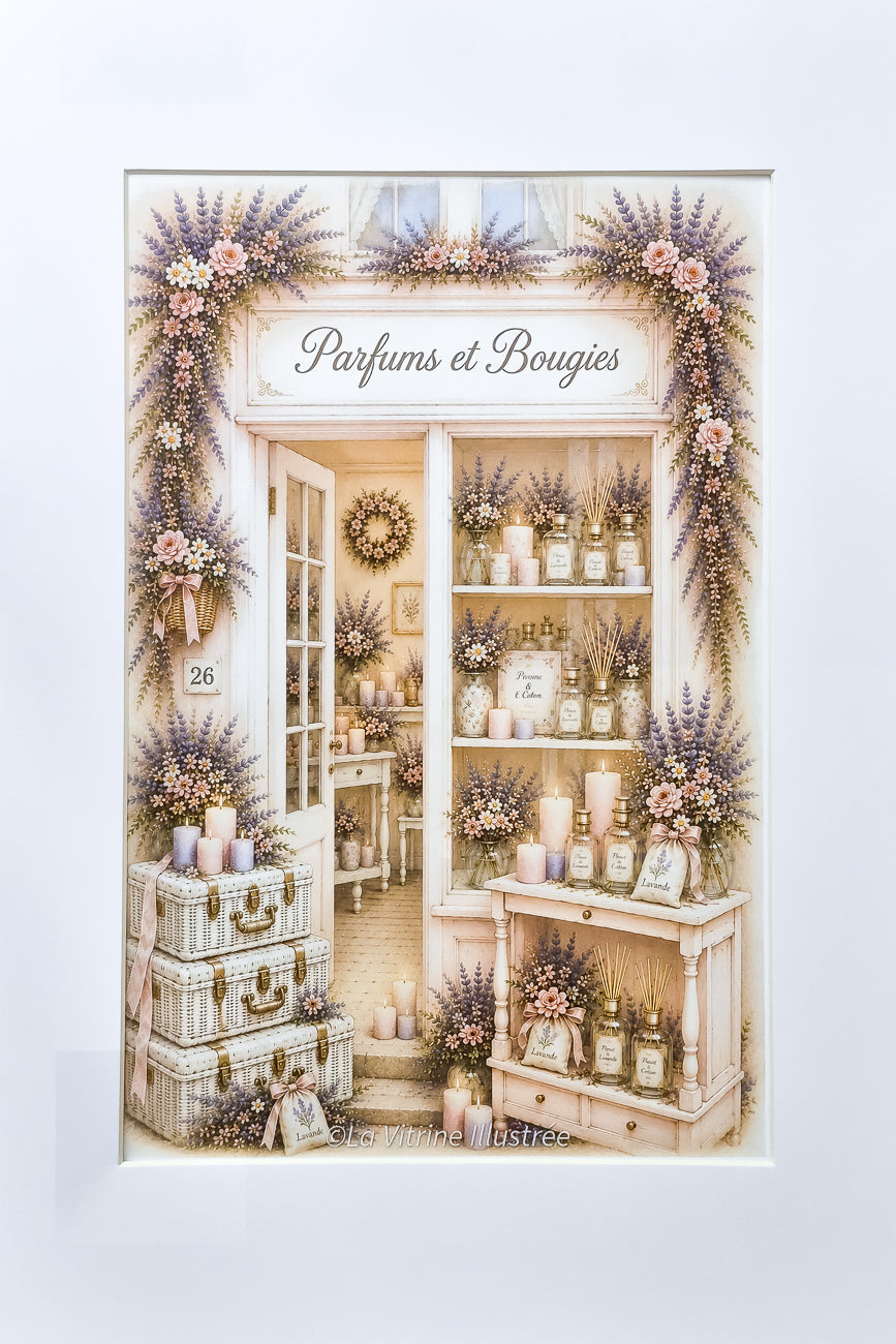 Affiche Parfums et bougies - Format A4