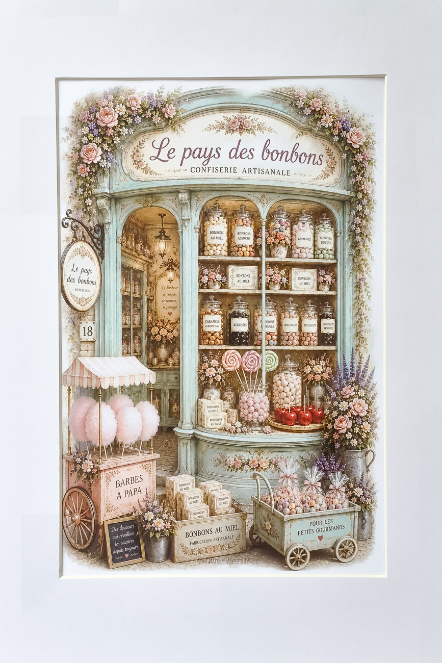 Affiche A4 Le Pays des bonbons - Format A4