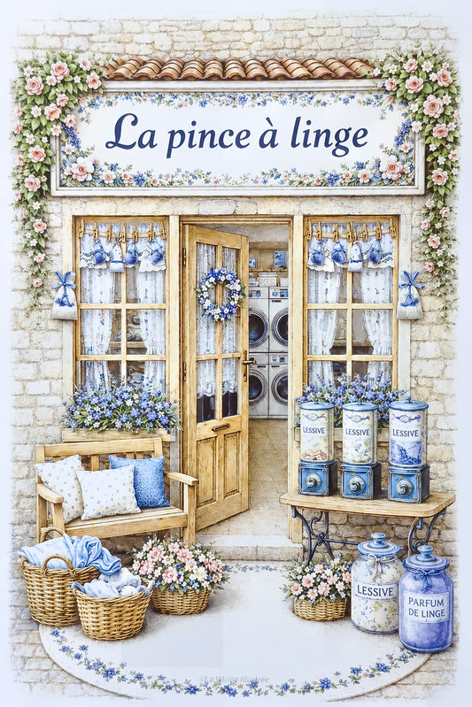 Affiche La pince à linge - Format A4