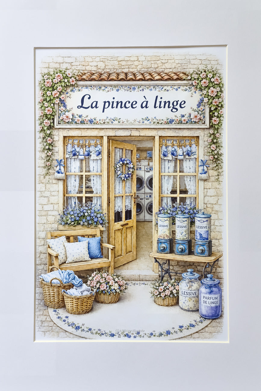 Affiche La pince à linge - Format A4